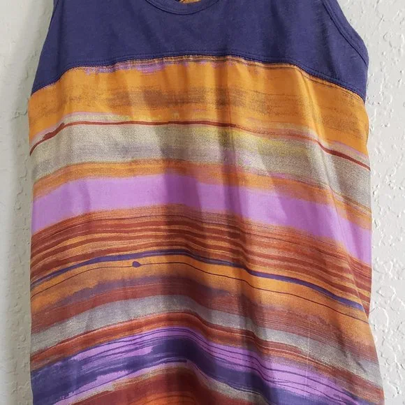 Left Of Center Anthropologie Silk Tank Top - Picture 3 of 4